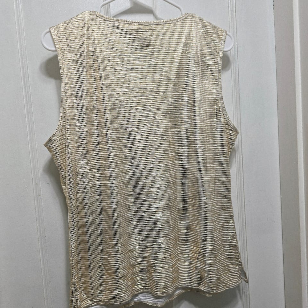 Joseph Ribkoff Metallic Gold Tank Top